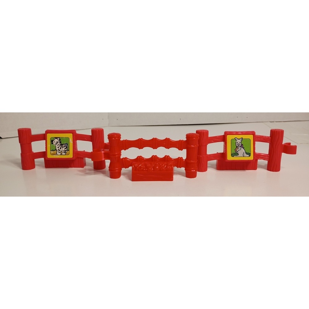 Fisher Price Little‎ People Animal Sounds Zoo Replacement Fence-3pcs, Zebra